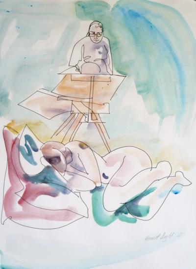 Painting from the show LINE AND LIGHT - FIGURE WORK