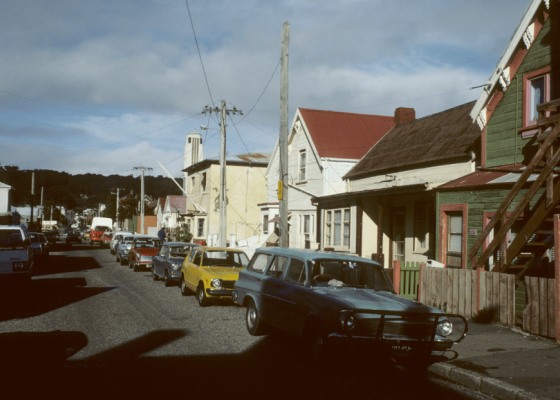 Photo of Arthur St, looking East, 1986