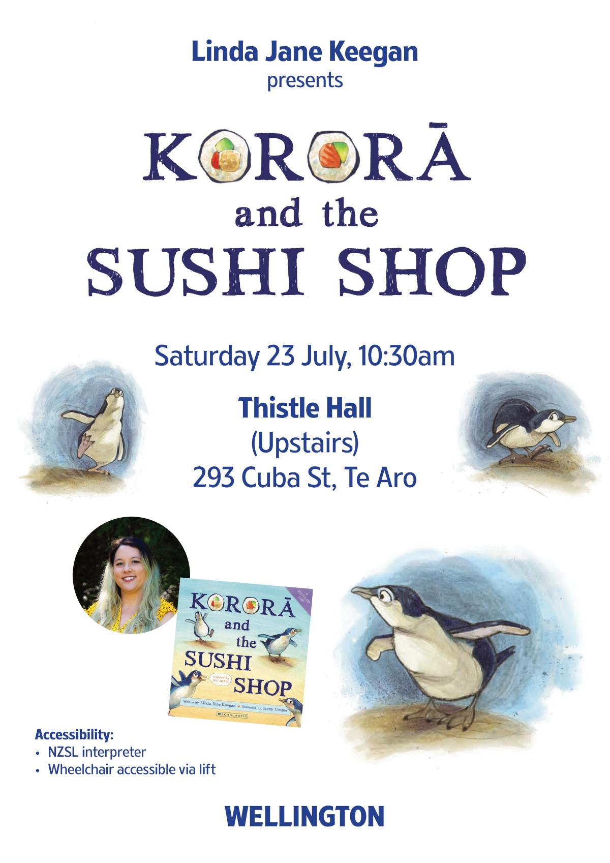 Kororā and the Sushi Shop - Book Launch