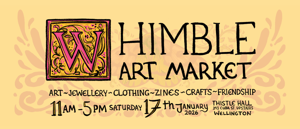 'Whimble' illustrated in illuminated manuscript style.