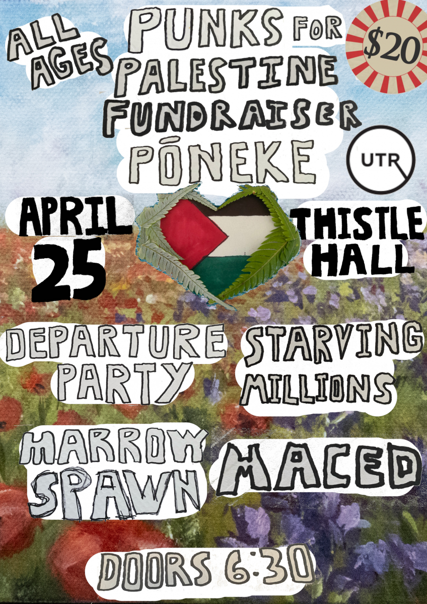  Punks For Palestine Fundraiser Poneke poster