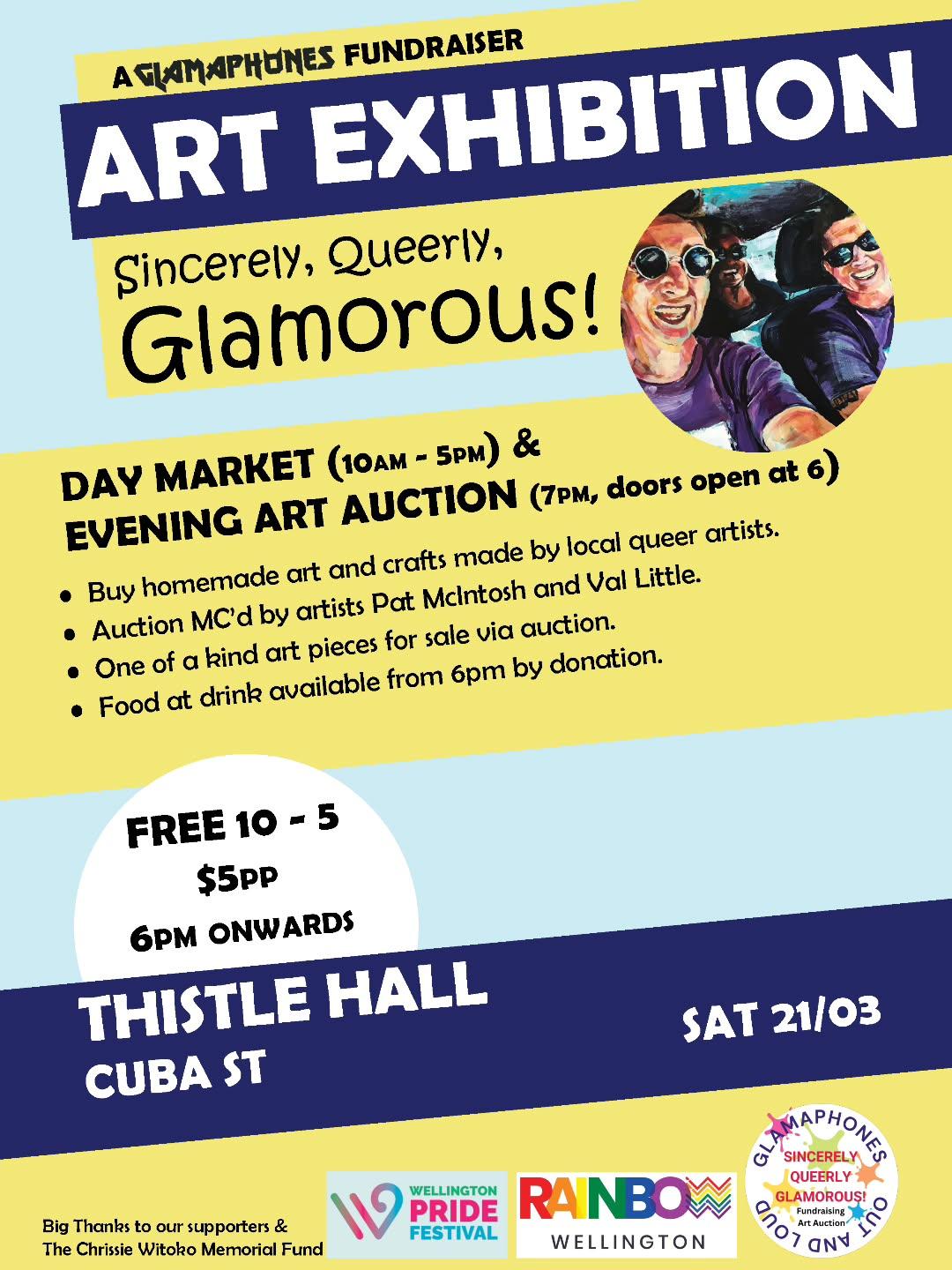 A Glamaphones Fundraiser Poster