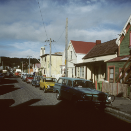 Arthur Street looking east, 1986.
