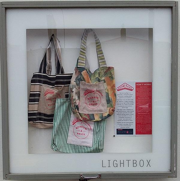 boomerang bags display in lightbox