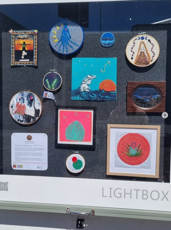 Sowing and Sewing, a textile exhibition in the Thistle Hall Lightbox