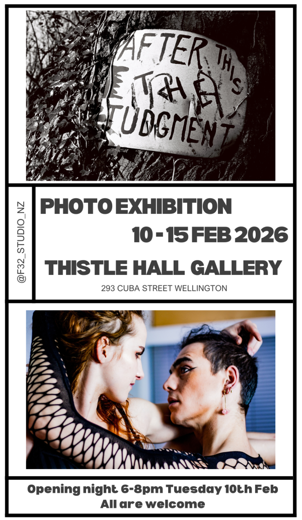 Poster for After This The Judgement exhibition by F32 Studio