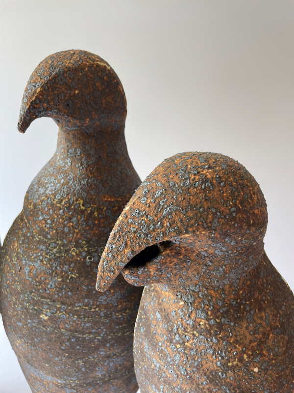 ' Wacky Birds' a sculptural ceramic artwork by Aimée McLeod