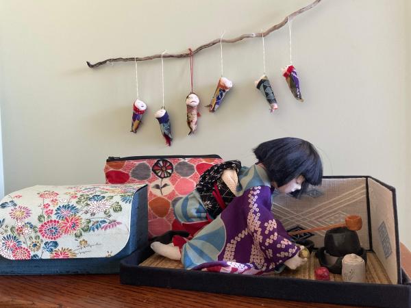 Crafts and dolls made from upcycled vintage kimono by Atsuko McCallum