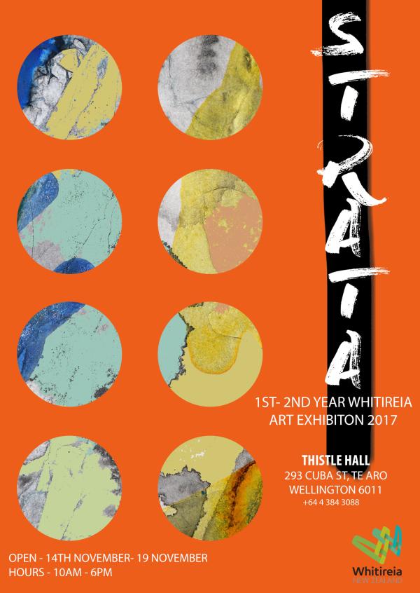 whitireia visual arts students poster