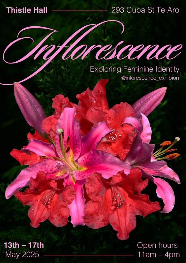 A lush bouquet of pink and red tiger lilies.
