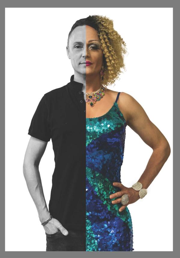 Poster for Out of the Box - An Exploration into the LGBTIQ Community, photographic exhibition by Kathryn Armitage