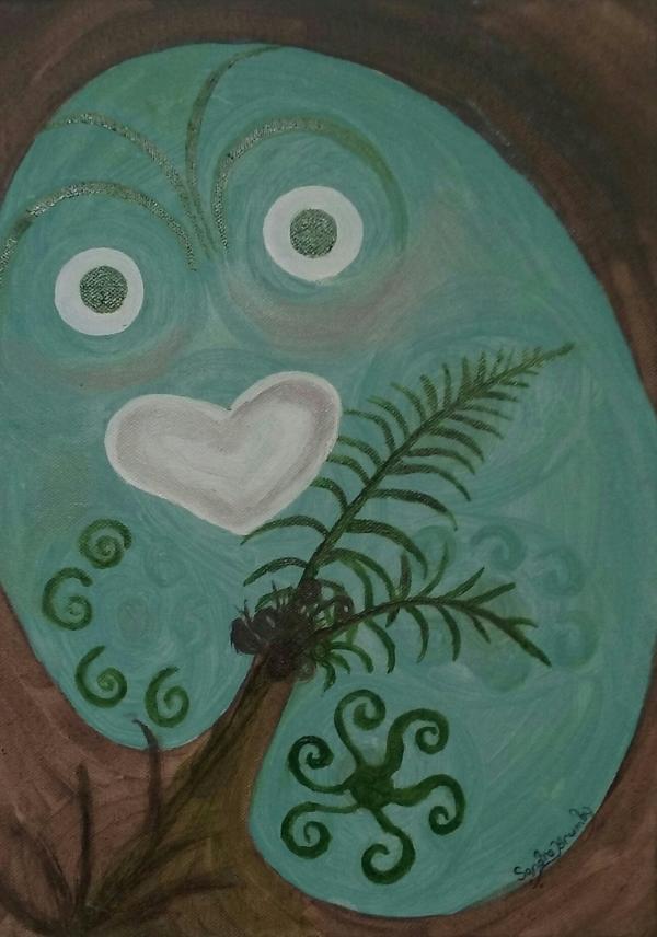 Sandra Brumby, New Zealand Wild Life, 2023, Acrylics on canvas