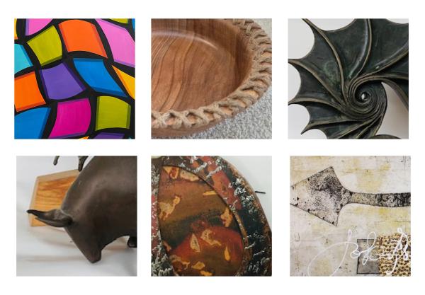 A range of works for the Sixth Sense, an exhibition at Thistle Hall