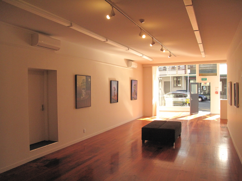Downstairs gallery space